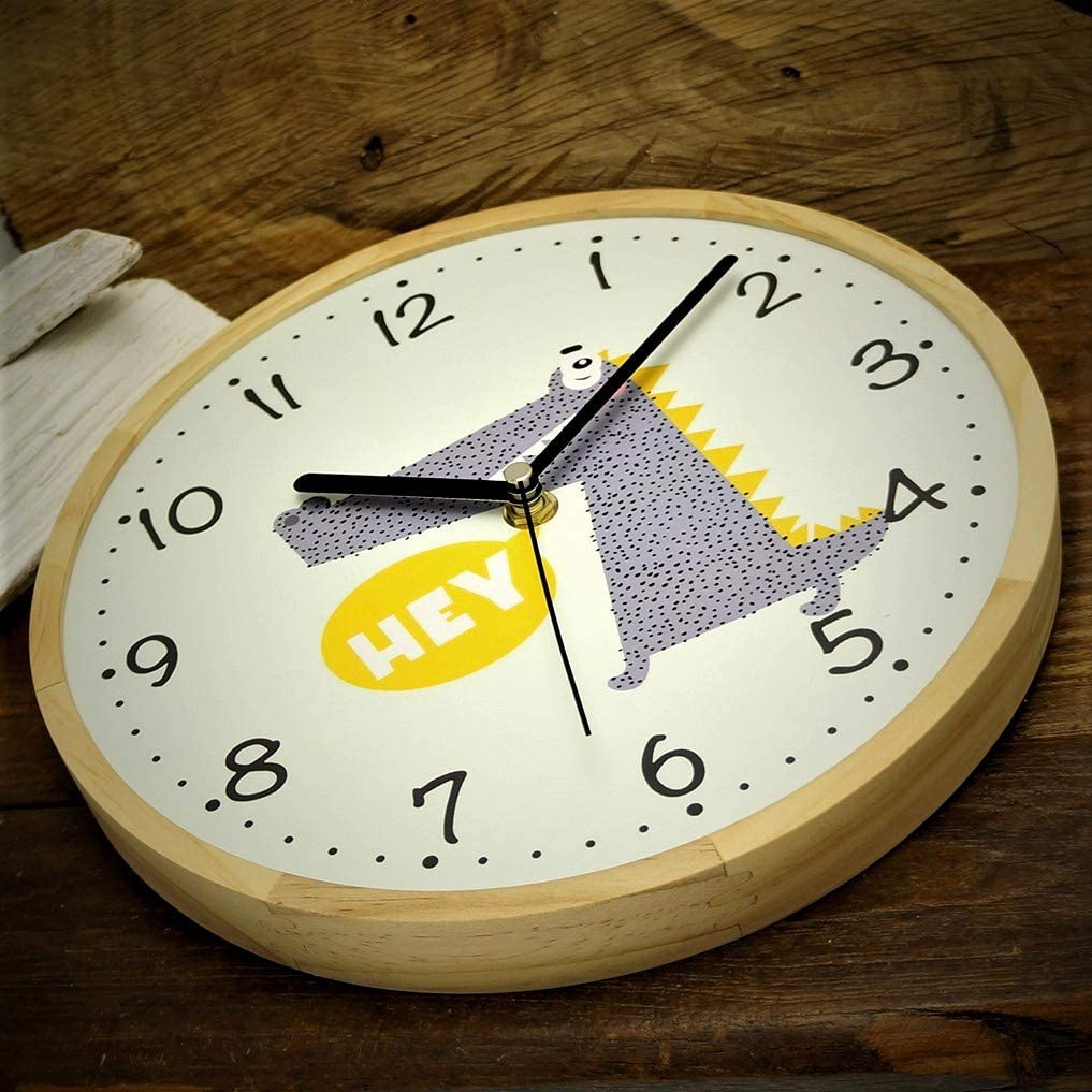 Holzwerk Wanduhr Krokodil Tiere Holz Kinder Kroko Uhr - Holzwerk