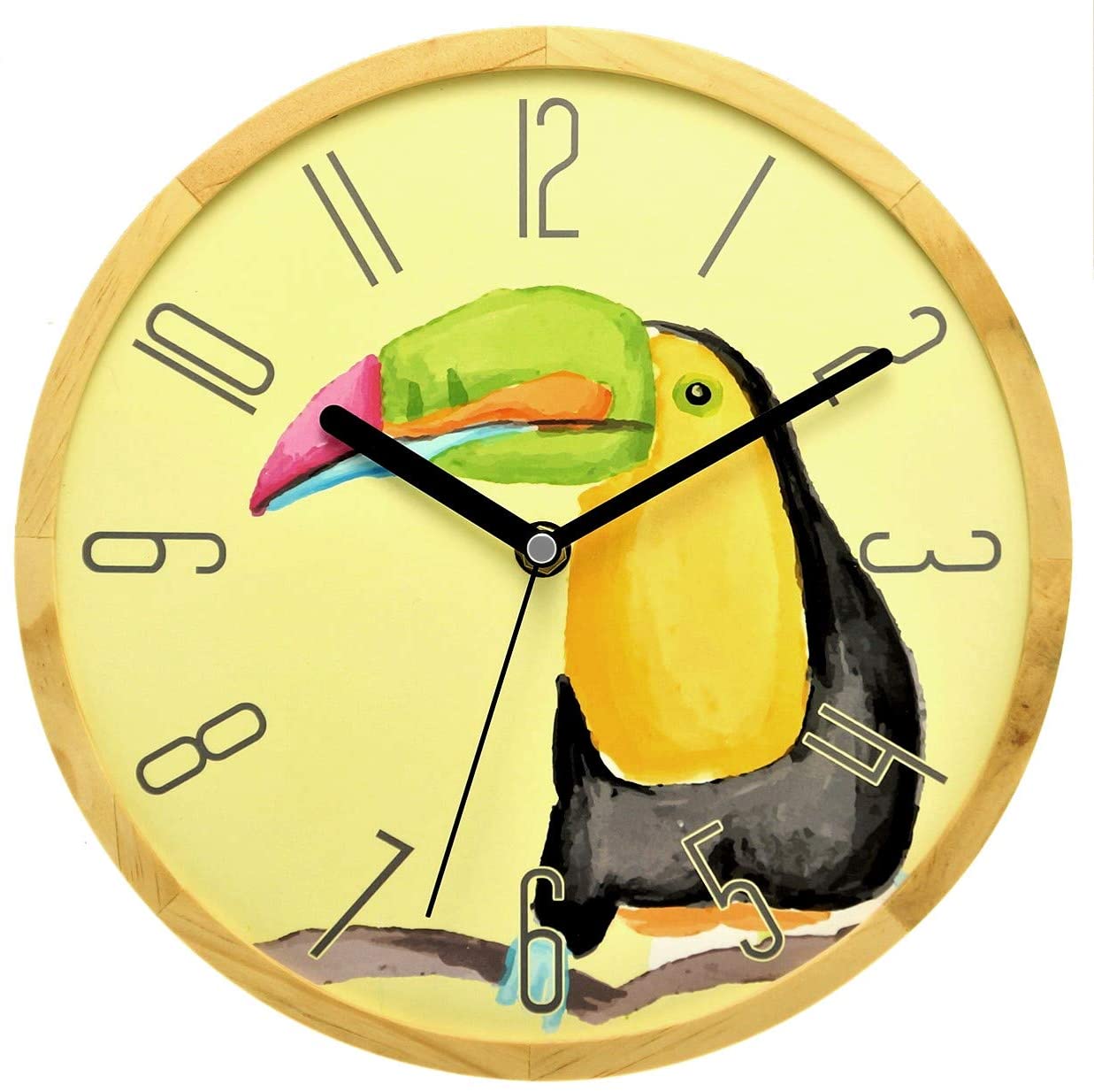 Holzwerk Wanduhr Tukan Vogel Tiere Holz Wohnzimmer Uhr - Holzwerk