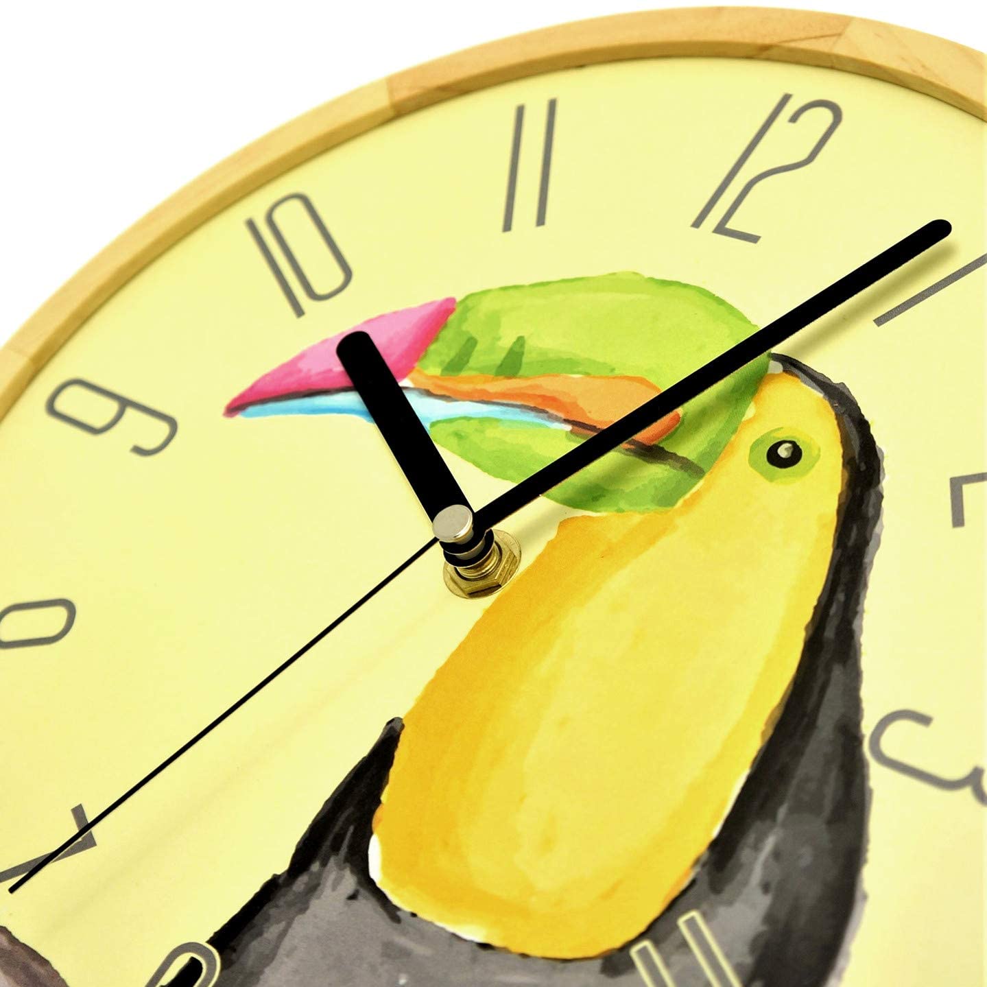 Holzwerk Wanduhr Tukan Vogel Tiere Holz Wohnzimmer Uhr - Holzwerk