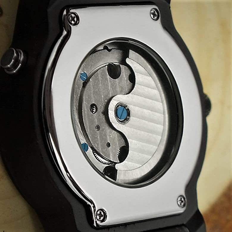 Holzwerk Herren Automatik Datum Holzuhr Holz Uhr Schwarz Rot