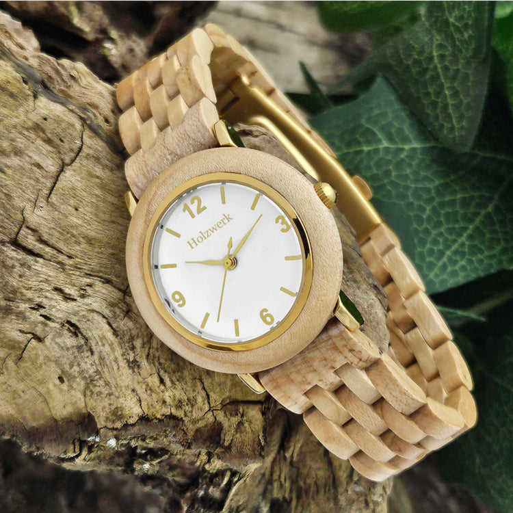 Damenuhr aus Holz - Damen Holzuhr - HOLZWERK Armbanduhr – Holzwerk