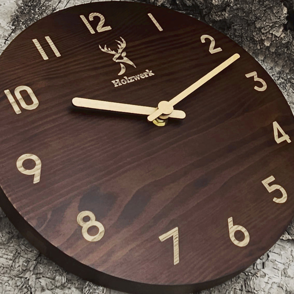 Neuer Versandhandel Uhren aus Holz - Varianten Holzwerk Auswahl große verschiedene - –
